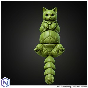 NEXI3D STL Files Cat Turtle