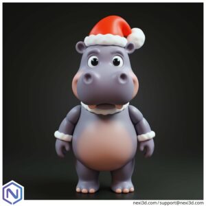 NEXI3D STL Files Christmas Hippo